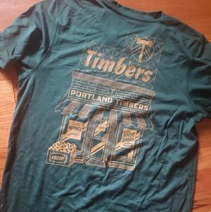 ⚽️Soccer Adidas Portland Timbers logo with fun design on back--Creator Tee
